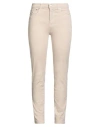 Trussardi Woman Pants Beige Size 31 Cotton In Transparent