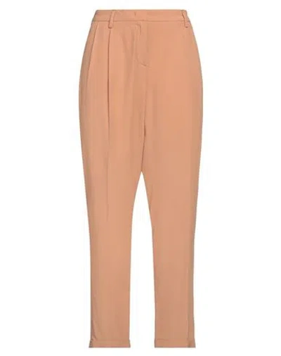 Trussardi Woman Pants Camel Size 2 Viscose, Acetate In Beige