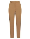 Trussardi Woman Pants Camel Size 4 Polyester, Elastane In Beige