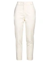 Trussardi Woman Pants Ivory Size 8 Virgin Wool, Elastane In White