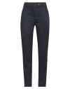 Trussardi Woman Pants Midnight Blue Size 14 Cotton, Elastane