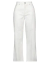 Trussardi Woman Pants Off White Size 30 Cotton, Elastomultiester, Elastane In Off White