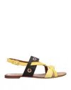 Trussardi Sandals In Yellow