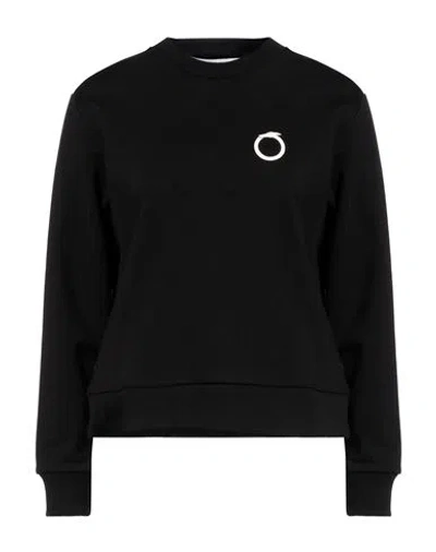 Trussardi Woman Sweatshirt Black Size Xs Cotton, Elastane In Black