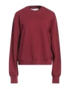 Trussardi Woman Sweatshirt Burgundy Size M Cotton In Red