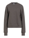 Trussardi Woman Sweatshirt Grey Size S Cotton, Elastane In Gray