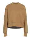 Trussardi Woman Sweatshirt Military Green Size Xs Cotton, Elastane In Brown