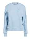 Trussardi Woman Sweatshirt Sky Blue Size Xs Cotton, Elastane