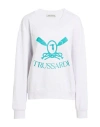 Trussardi Woman Sweatshirt White Size L Cotton In White