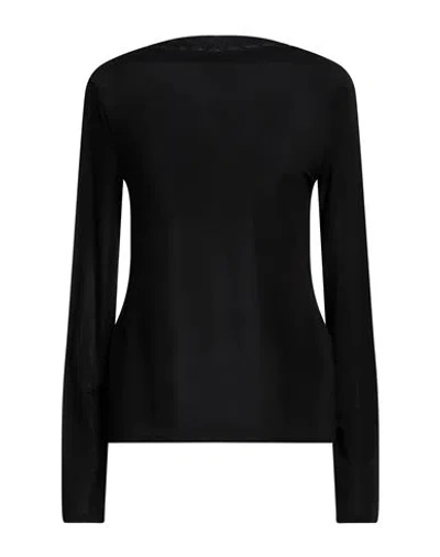 Trussardi Woman Top Black Size S Viscose, Elastane