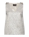 Trussardi Woman Top Ivory Size 4 Polyester, Cotton, Polyamide, Acrylic In White