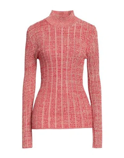 Trussardi Woman Turtleneck Red Size L Viscose, Polyamide