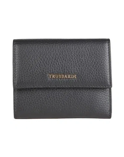 Trussardi Woman Wallet Black Size - Calfskin