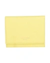 Trussardi Woman Wallet Yellow Size - Cowhide In Yellow