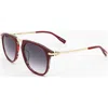 Trussardi Women's 55mm Red Sunglasses In Brown