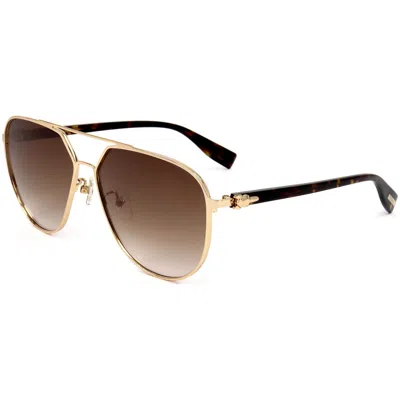 Trussardi Women's 61 Mm Brown Sunglasses In Gold