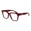 Trussardi Red Women Glasses Frame In Brown