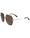 Trussardi Women's Str452fl 004as 62mm Sunglasses In Gold