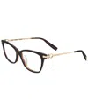 Trussardi Women's Vtr282f 54mm Optical Frames In Brown