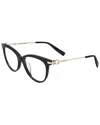 Trussardi Women's Vtr284f 53mm Optical Frames In Black