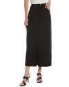 Truth 5-pocket Fly Front Ponte Skirt In Black