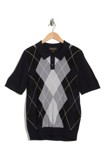 Truth Argyle Short Sleeve Polo