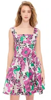 Truth Ballerina Dress Garden Print Purple Multi In Garden Print Purple Multi