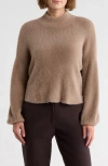 Truth Balloon Sleeve Top In Brown