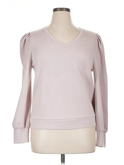 Pre-owned Truth By Republic 3/4 Sleeve T-shirt In Pink