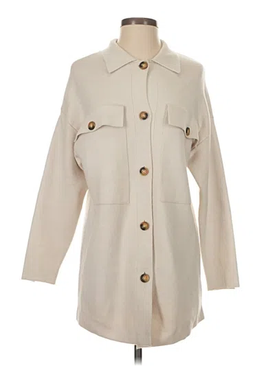 Pre-owned Truth By Republic Cardigan Sweater In Brown