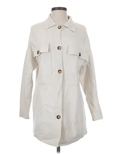 Pre-owned Truth By Republic Cardigan Sweater In Ivory