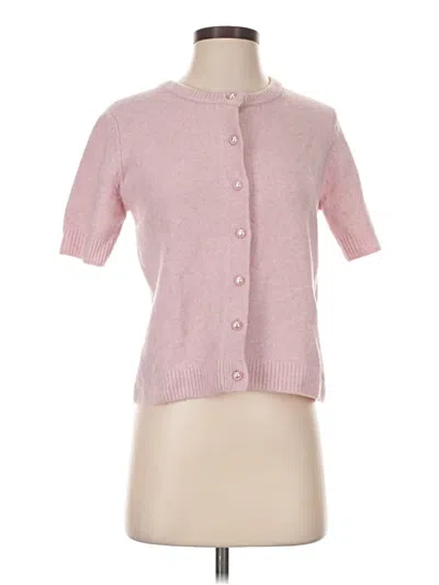 Pre-owned Truth By Republic Cardigan Sweater In Pink