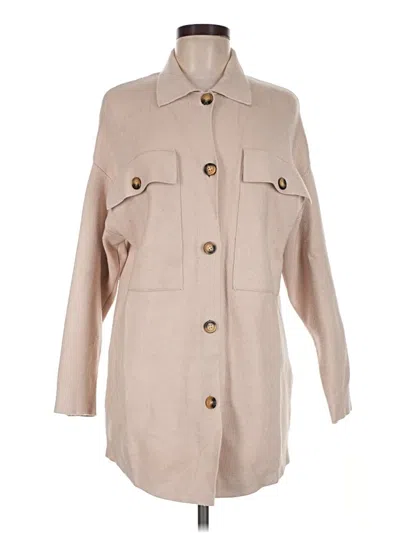 Pre-owned Truth By Republic Cardigan Sweater In Tan