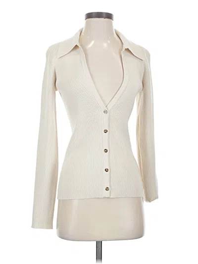 Pre-owned Truth By Republic Long Sleeve Blouse In Ivory