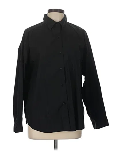 Pre-owned Truth By Republic Long Sleeve Button Down Shirt In Black