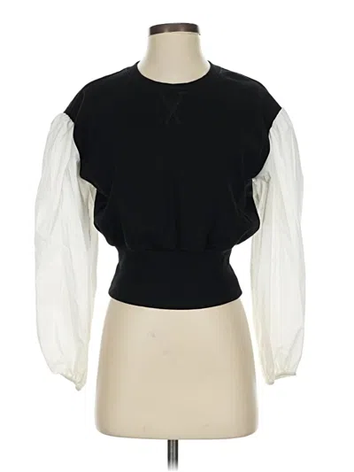 Pre-owned Truth By Republic Long Sleeve Top Black Mock Neckline Tops