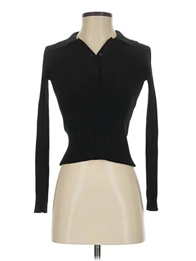 Pre-owned Truth By Republic Long Sleeve Turtleneck In Black