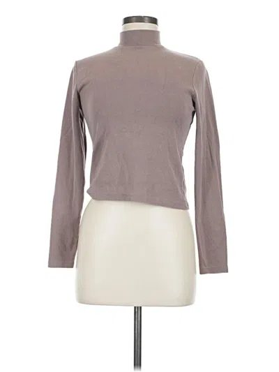 Pre-owned Truth By Republic Long Sleeve Turtleneck In Gray