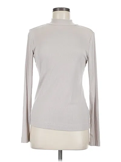 Pre-owned Truth By Republic Long Sleeve Turtleneck In Gray