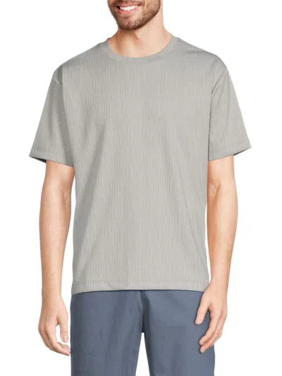 Truth By Republic Men's Short Sleeve Jacquard Tee In Pale Blue
