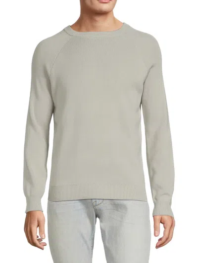 Truth By Republic Men's Solid Raglan Sleeve Sweater In Gray