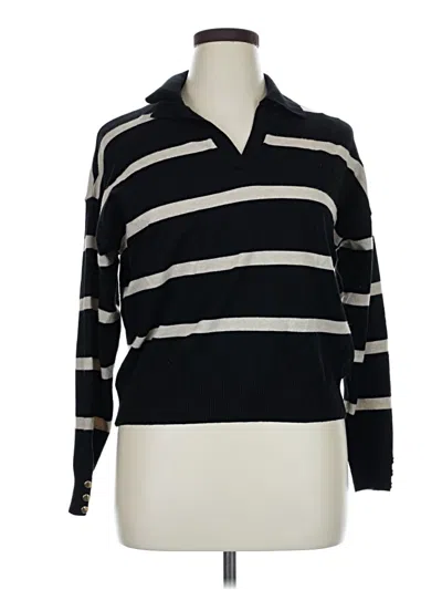 Pre-owned Truth By Republic Pullover Sweater In Black