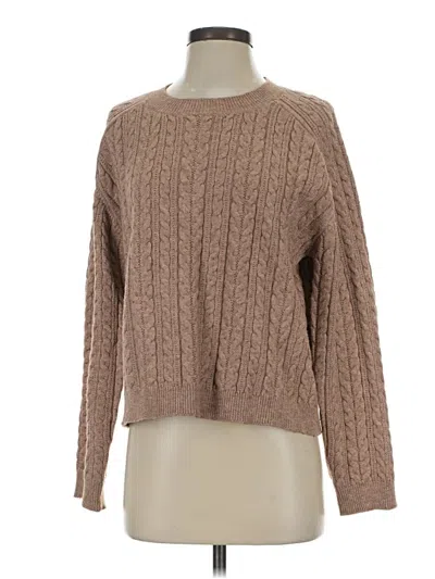 Pre-owned Truth By Republic Pullover Sweater In Brown