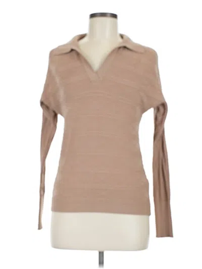 Pre-owned Truth By Republic Pullover Sweater In Brown