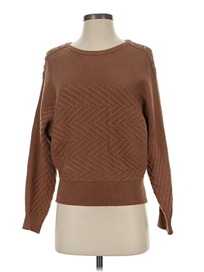 Pre-owned Truth By Republic Pullover Sweater In Brown