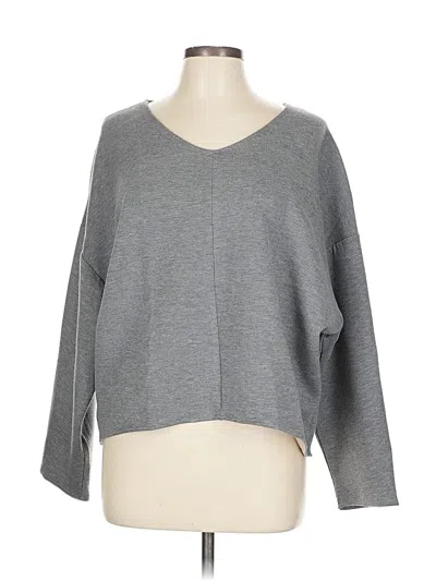 Pre-owned Truth By Republic Pullover Sweater In Gray