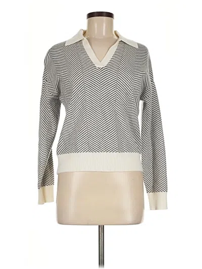 Pre-owned Truth By Republic Pullover Sweater In Gray