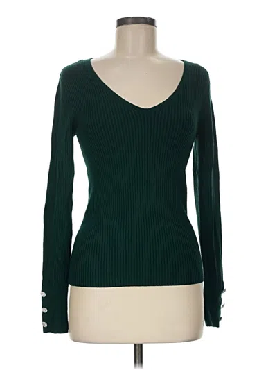 Pre-owned Truth By Republic Pullover Sweater In Green