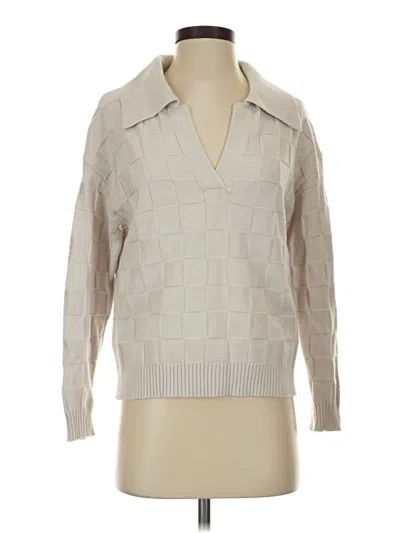 Pre-owned Truth By Republic Pullover Sweater In Ivory