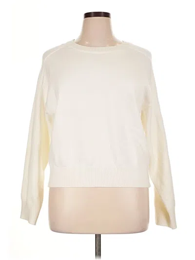 Pre-owned Truth By Republic Pullover Sweater In Ivory